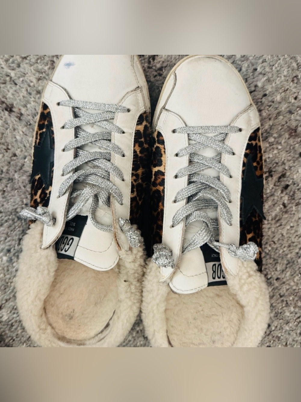 Authentic Golden Goose Shearling Sabot size 11/42 - Picture 2 of 7